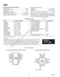 AD625CD Datasheet Page 4