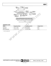 AD641AP-REEL7 Datasheet Page 17