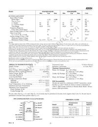 AD694BQ Datasheet Page 3