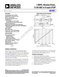 AD7091BCPZ-RL Datasheet Cover