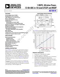 AD7091RBCPZ-RL Datasheet Cover