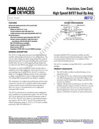 AD712KR-REEL7 Datasheet Cover