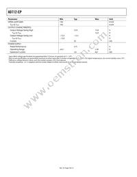 AD712TRZ-EP Datasheet Page 4