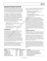 AD7143ACPZ-1500RL7 Datasheet Page 17