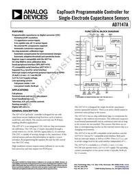 AD7147A-1ACBZ500R7 Datasheet Cover