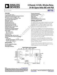 AD7193BCPZ-RL Datasheet Cover