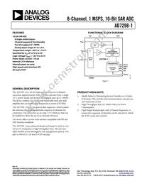 AD7298-1BCPZ-RL Datasheet Cover