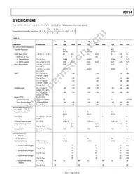 AD734AN Datasheet Page 3