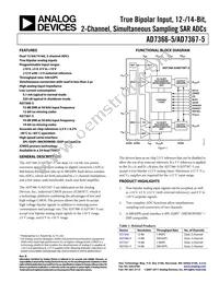 AD7366BRUZ-5-RL7 Datasheet Cover