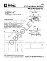 AD7503KNZ Datasheet Cover