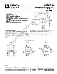 AD7545ALNZ Datasheet Cover