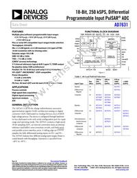 AD7631BCPZRL Datasheet Cover