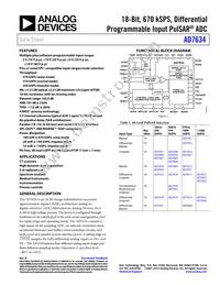 AD7634BCPZRL Datasheet Cover