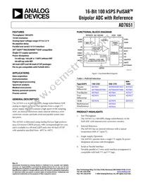 AD7651ASTZRL Datasheet Cover