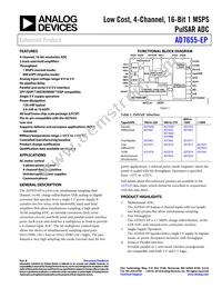 AD7655SCP-EP-RL Datasheet Cover