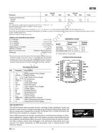 AD766AN Datasheet Page 3
