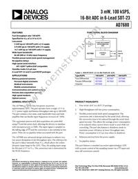 AD7680BRMZ-REEL Datasheet Cover