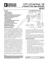 AD7707BRZ-REEL Datasheet Cover
