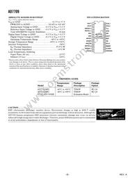 AD7709ARU-REEL Datasheet Page 8
