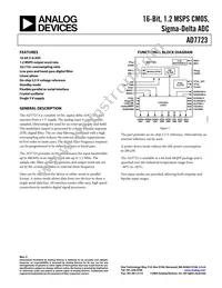 AD7723BSZ-REEL Datasheet Cover