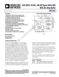 AD7762BSVZ-REEL Datasheet Cover