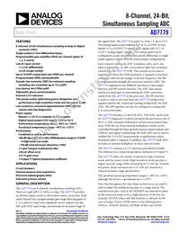 AD7779ACPZ-RL Datasheet Cover