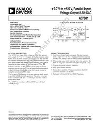 AD7801BRU-REEL7 Datasheet Cover