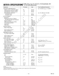 AD7819YRZ-REEL Datasheet Page 2