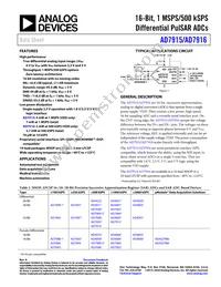 AD7915BRMZ-RL7 Datasheet Cover