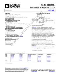 AD7946BCPZRL7 Datasheet Cover