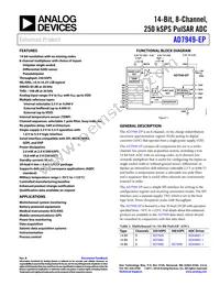 AD7949SCPZ-EP-R2 Datasheet Cover