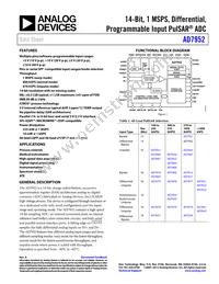 AD7952BCPZRL Datasheet Cover