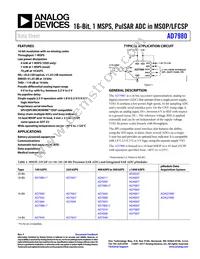 AD7980ACPZ-RL Datasheet Cover