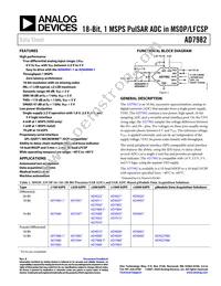 AD7982BCPZ-RL Datasheet Cover