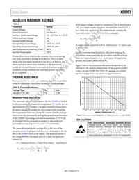 AD8003ACPZ-R2 Datasheet Page 5