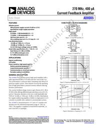 AD8005ARTZ-R2 Datasheet Cover