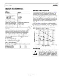 AD8005ARTZ-R2 Datasheet Page 5