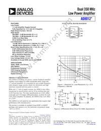 AD8012AR-REEL7 Datasheet Cover