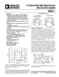 AD8018ARUZ-REEL Datasheet Cover