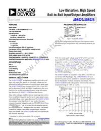 AD8028ARMZ-REEL Datasheet Cover