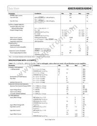 AD8030ARJZ-R2 Datasheet Page 5