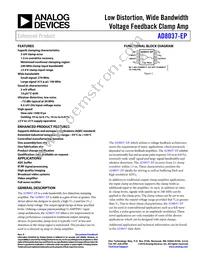 AD8037SRZ-EP-R7 Datasheet Cover