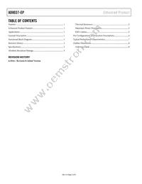 AD8037SRZ-EP-R7 Datasheet Page 2