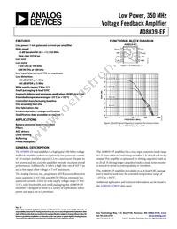 AD8039SRZ-EPR7 Datasheet Cover