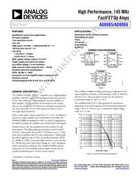 AD8065ART-R2 Datasheet Cover