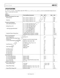 AD8123ACPZ-RL Datasheet Page 3