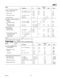 AD812AR-REEL7 Datasheet Page 3