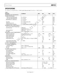 AD8133ACPZ-R2 Datasheet Page 3