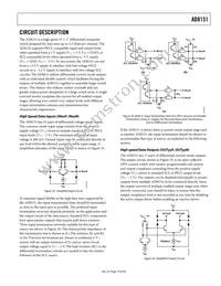 AD8151ASTZ Datasheet Page 19