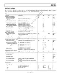 AD8158ACPZ Datasheet Page 3